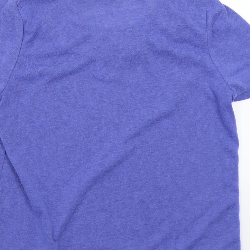 Bonmarché Womens Blue Basic T-Shirt Size 10