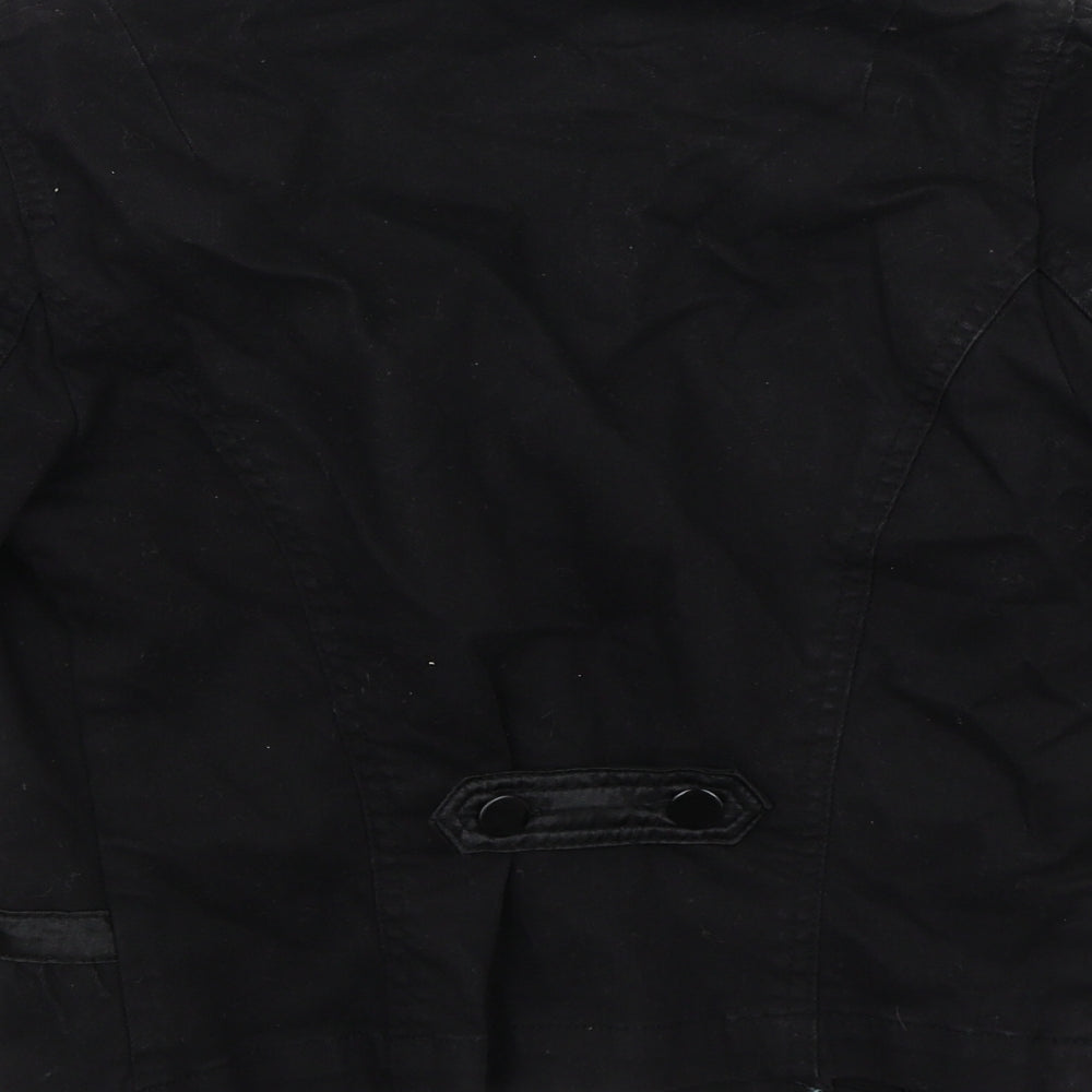 H&M Womens Black Jacket Coat Size 8
