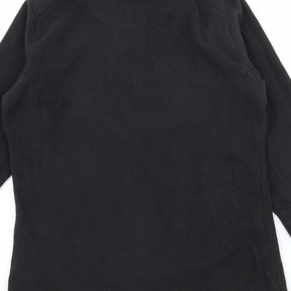 Technicals Womens Black Fleece Pullover Sweatshirt Size 8