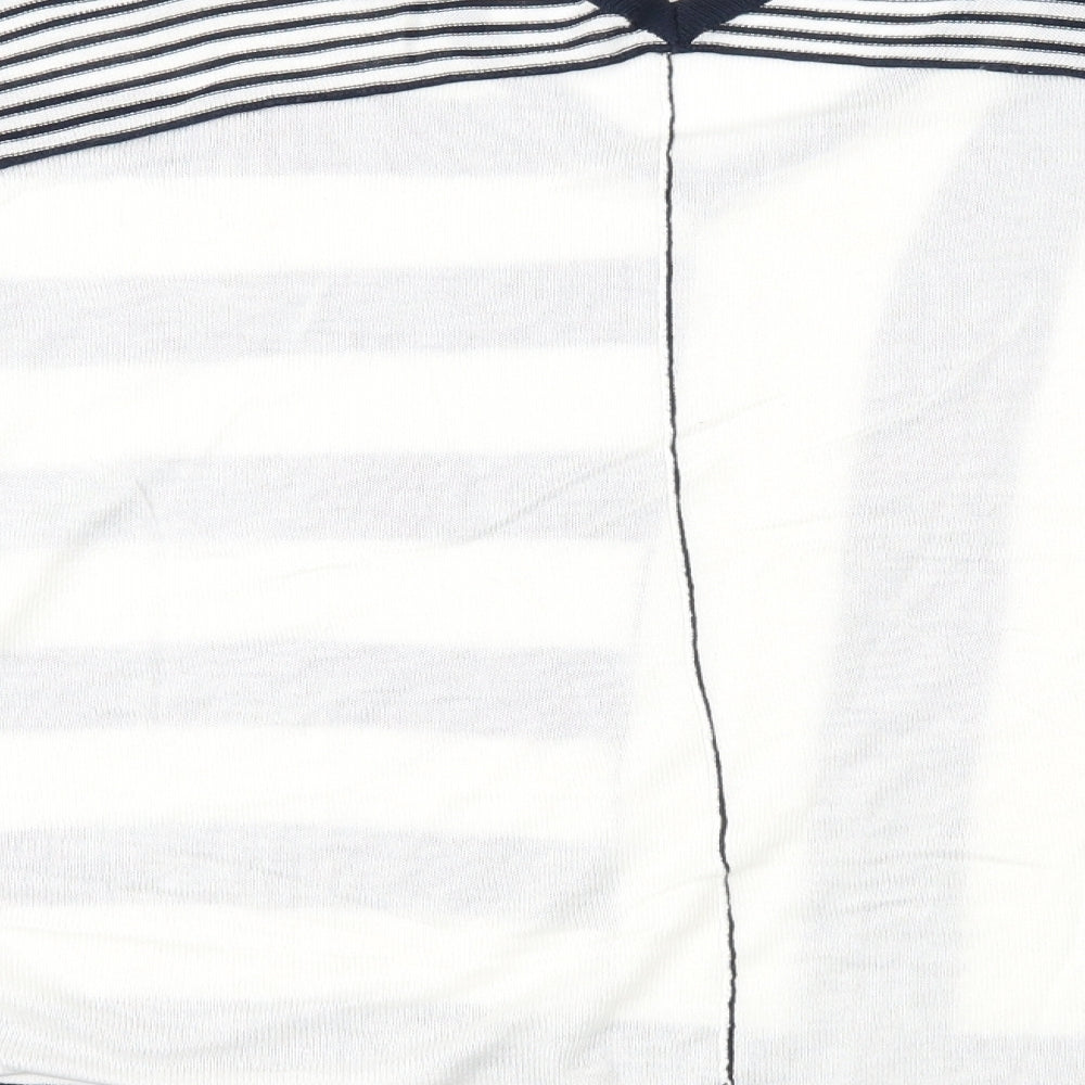 NEXT Womens Blue Striped Pullover Jumper Size M