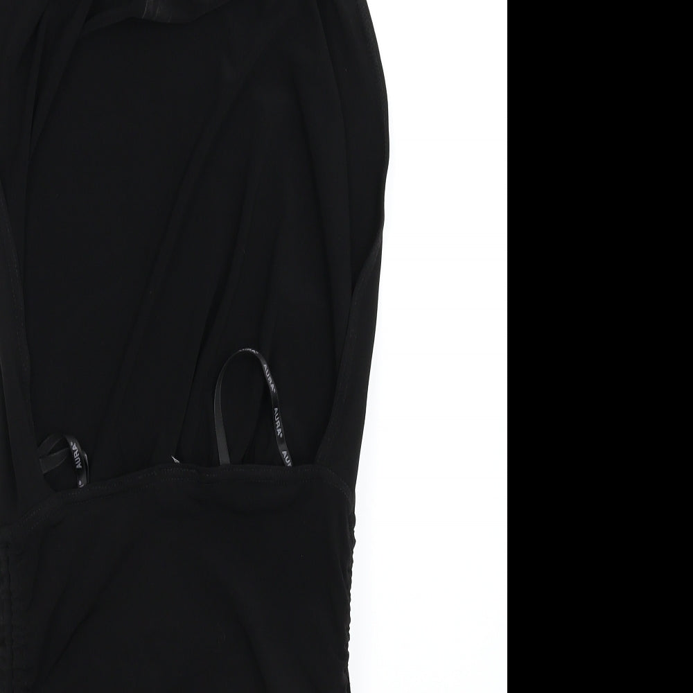 AURA Womens Black Mini Size L