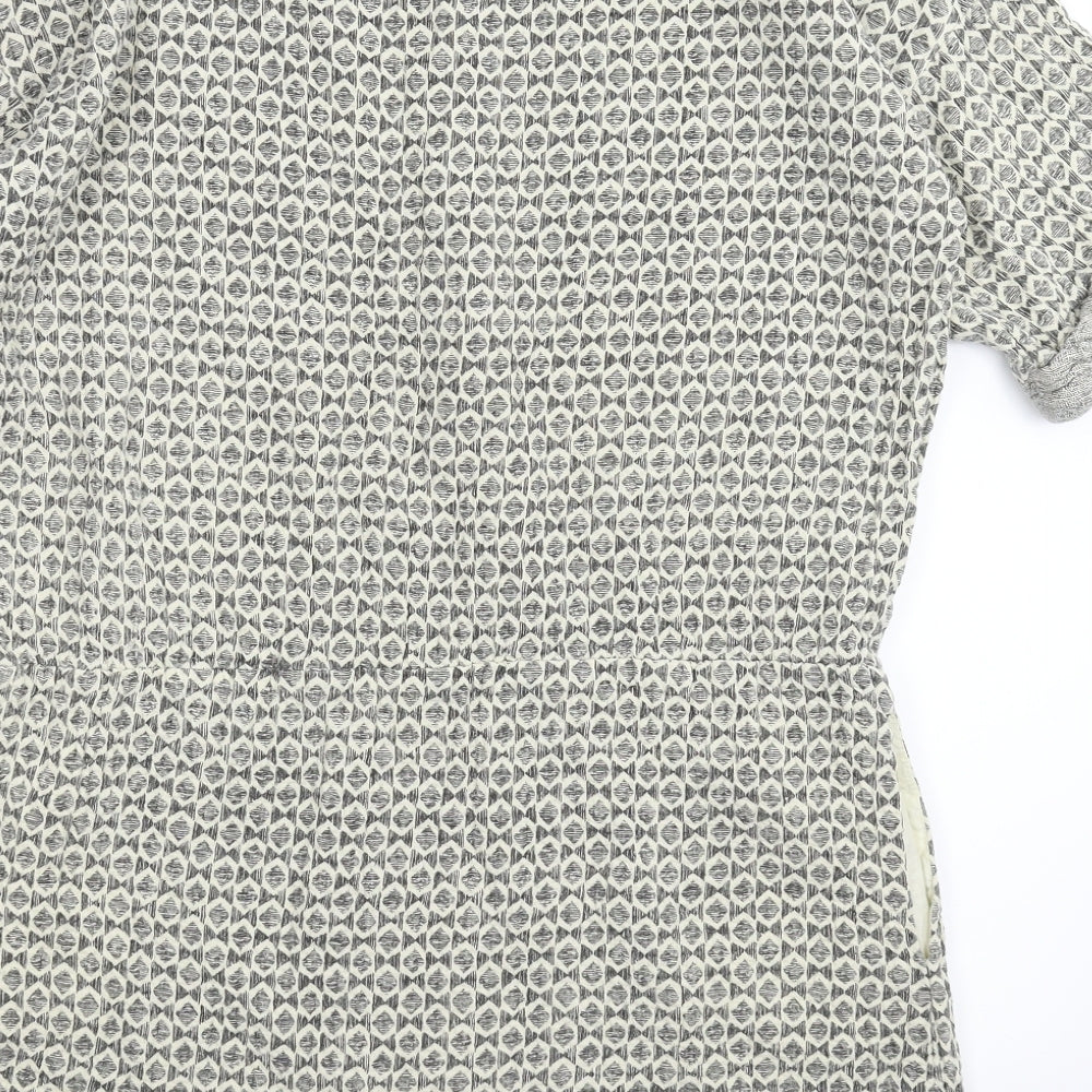 Zara Womens Beige Geometric Mini Size M