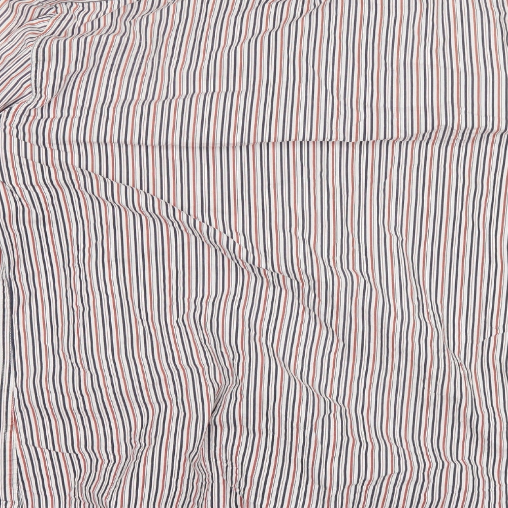 Bare Leisure Mens Red Striped Button-Up Size L
