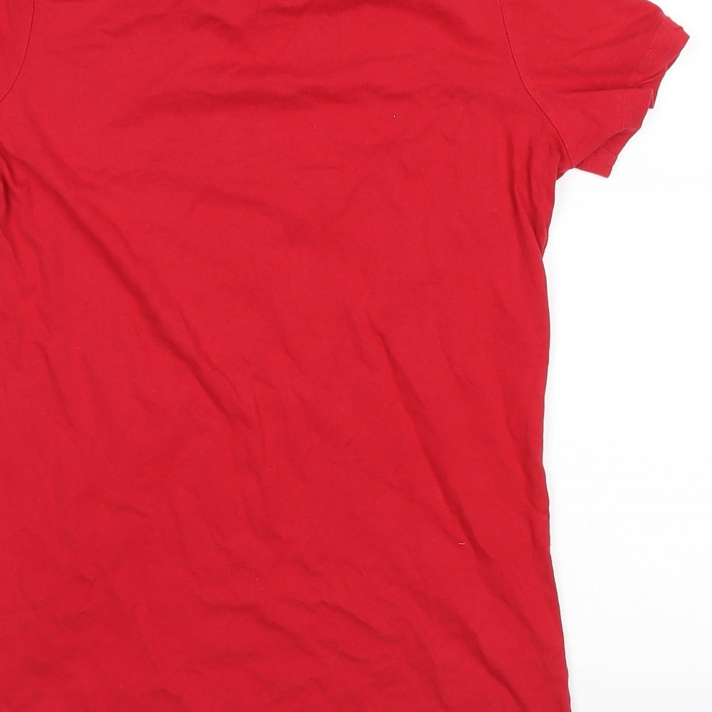 Bella Womens Red Basic T-Shirt Size L