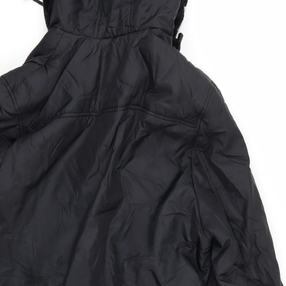 Yessica Womens Black Parka Jacket