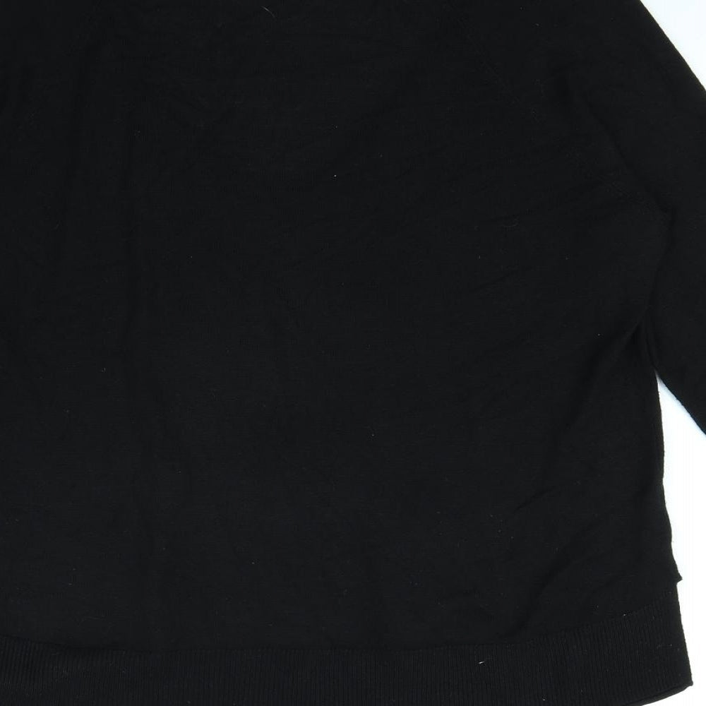 Stradivarius Womens Black Pullover Jumper Size L