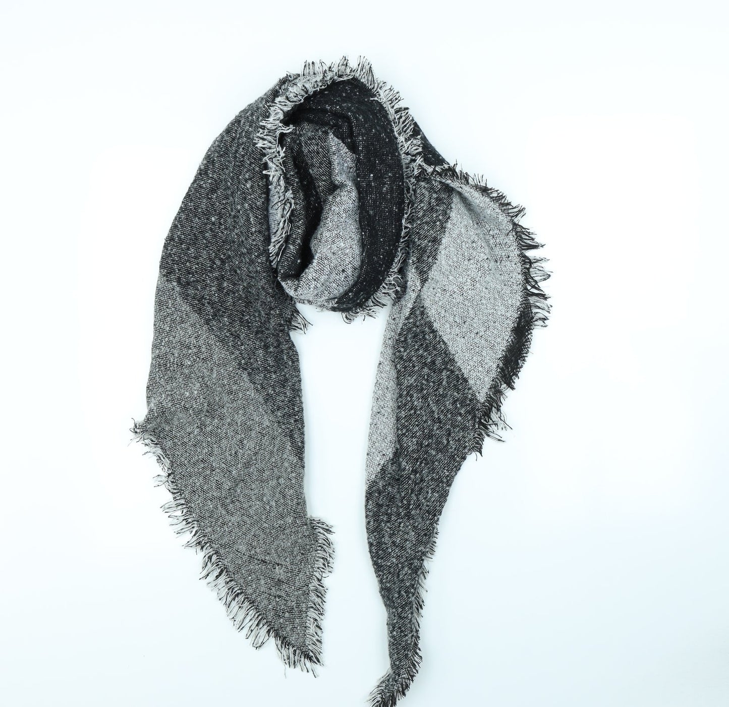 Preworn Womens Black Check Scarf