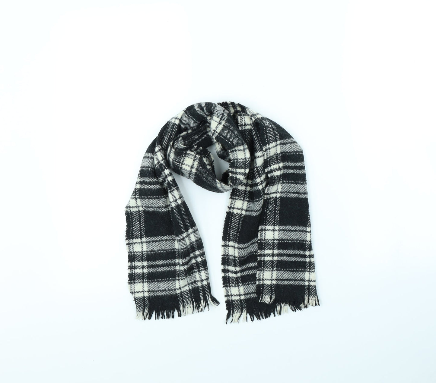 Preworn Womens Beige Check Scarf