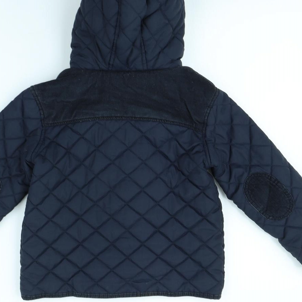 Marks & Spencer Girls Blue Jacket Coat Size 4 Years
