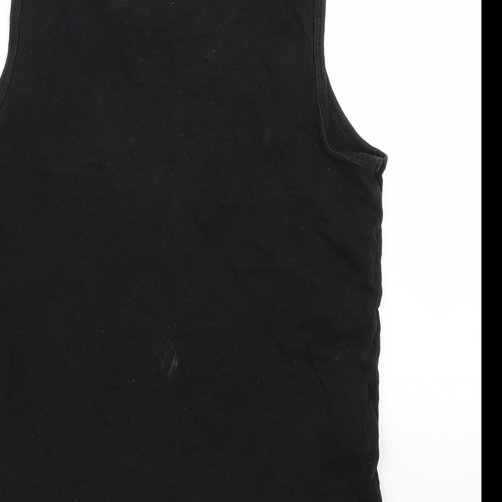 H&M Girls Black Basic Tank Size 10 Years
