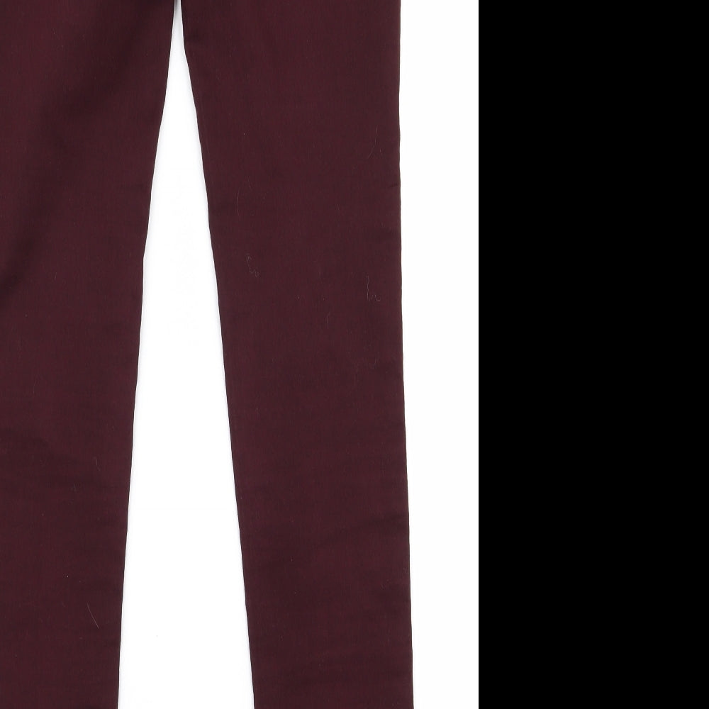 yesyes Womens Red Skinny Jeans Size 8 L31 in