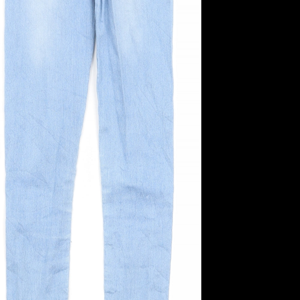 Preworn Womens Blue Skinny Jeans Size 12 L25 in