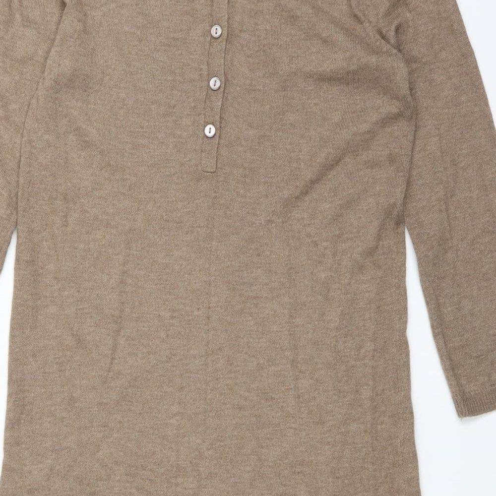H&M Womens Brown Pullover Jumper Size S