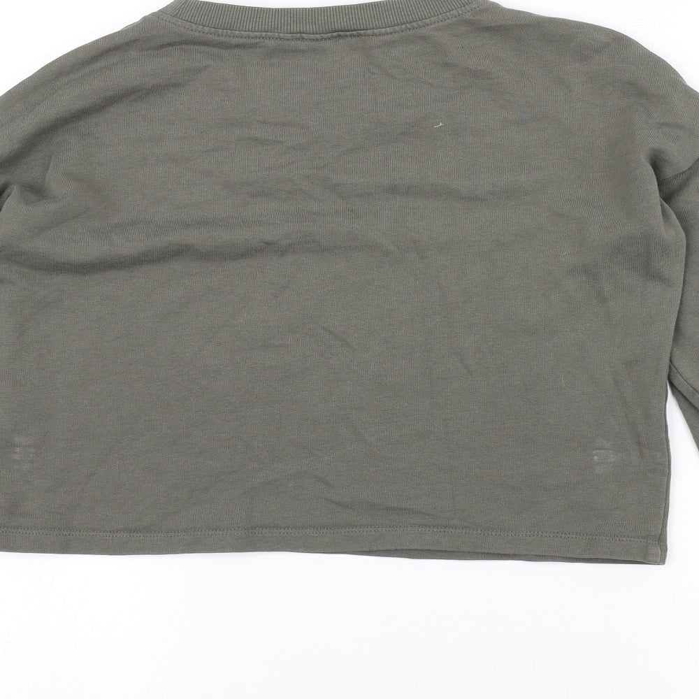 H&M Girls Green Pullover Jumper Size 11-12 Years