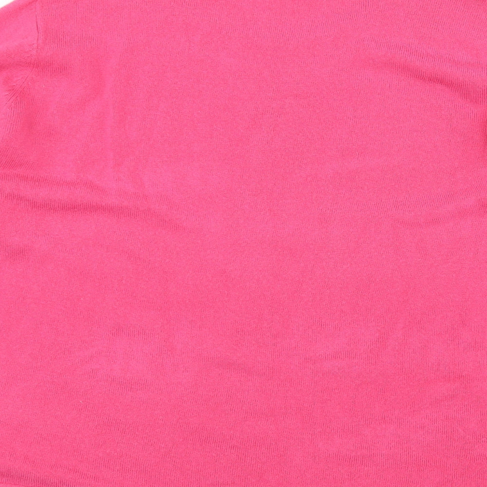 Bonmarché Womens Pink Pullover Jumper Size L