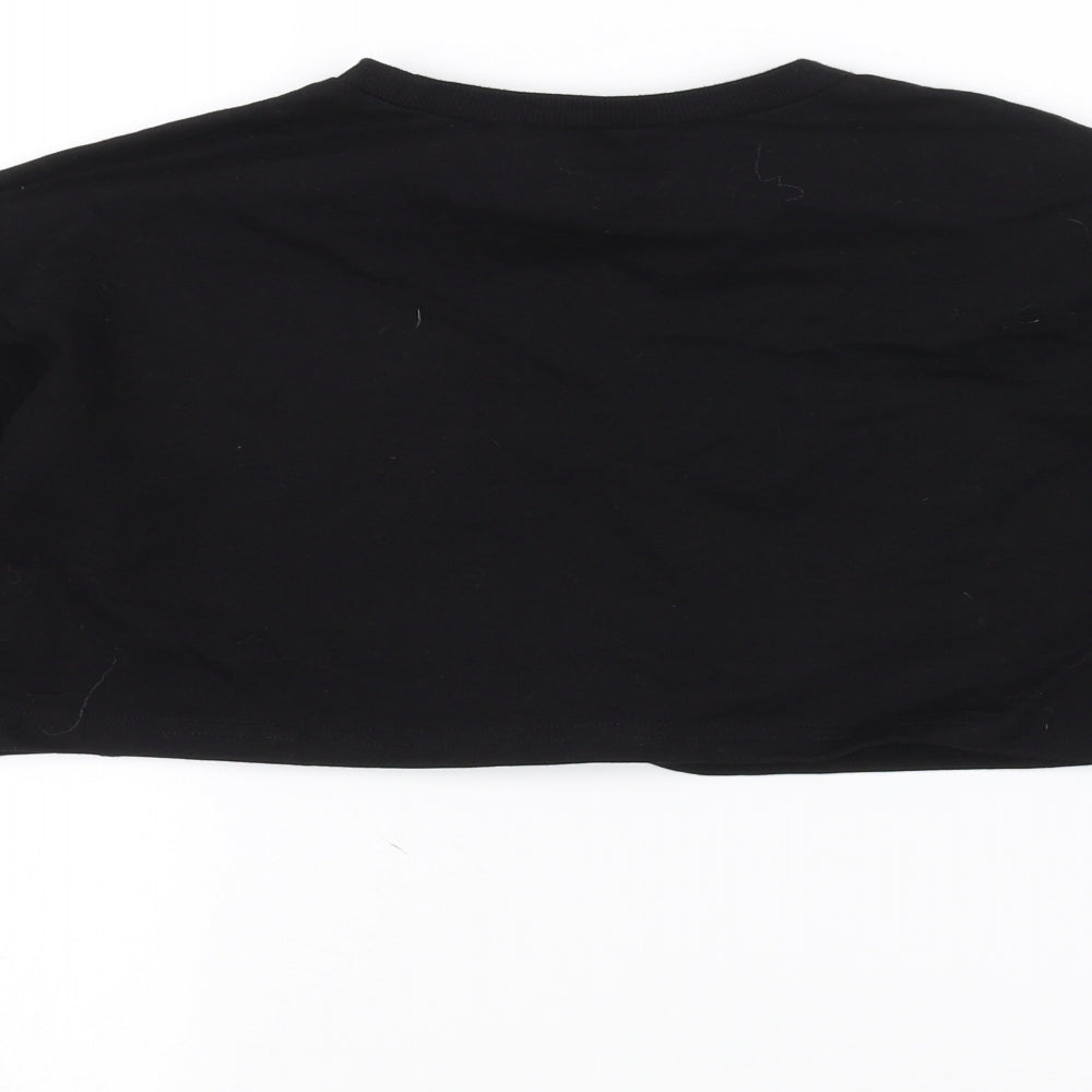 SheIn Girls Black Pullover Jumper Size 10 Years