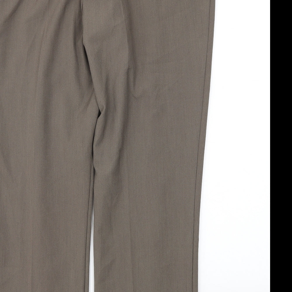BM Womens Brown Trousers Size 12 L24 in