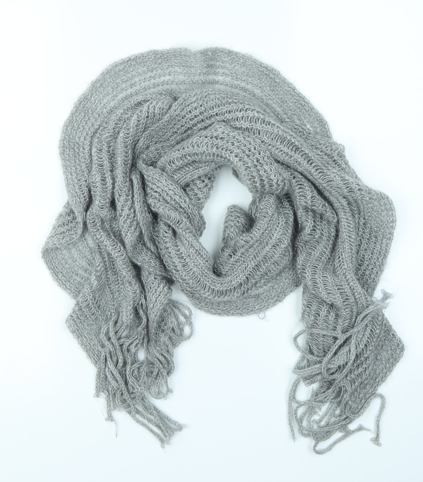 Preworn Womens Grey Scarf