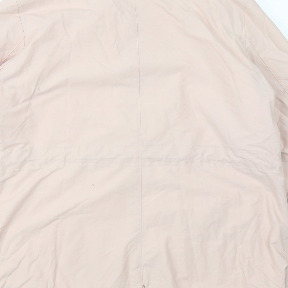 M&S Womens Pink Overcoat Coat Size 14