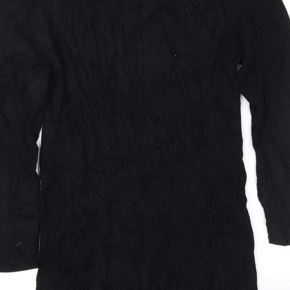 Boston Proper Womens Black Pullover Jumper Size M