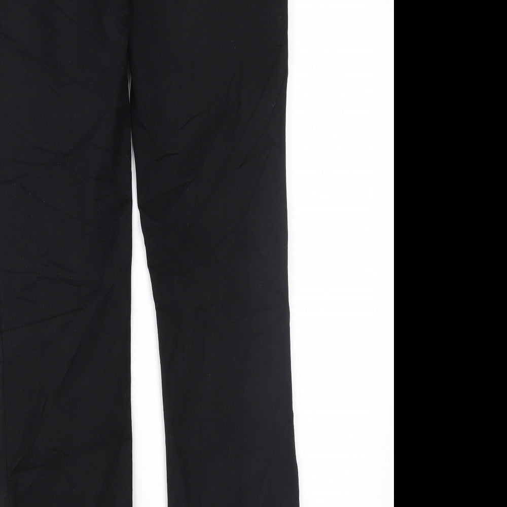 Marks and Spencer Womens Black Trousers Size 10 L28 in