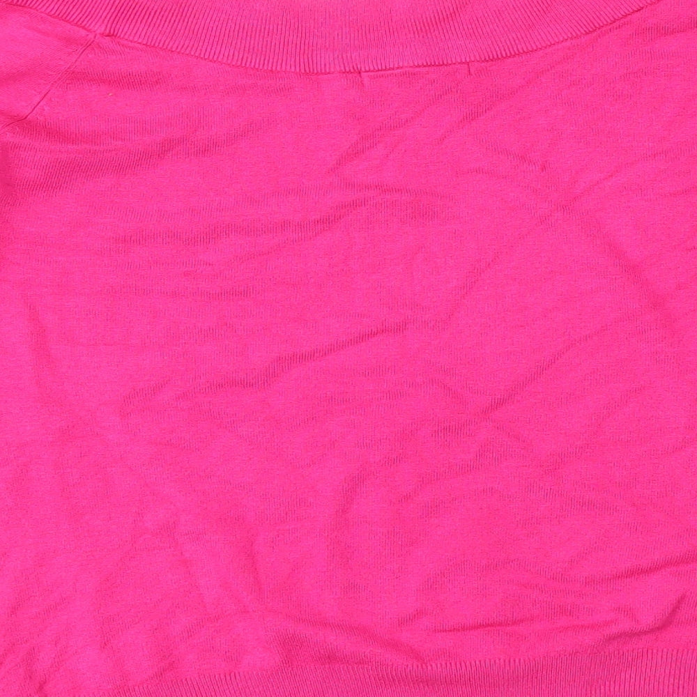 Debbie Morgan Womens Pink Pullover Jumper Size XL