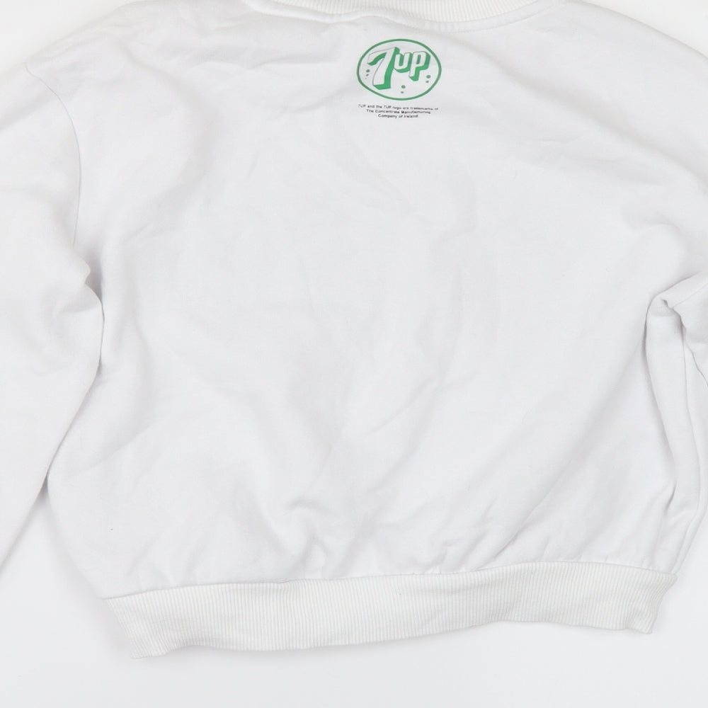Divided by H&M Womens White Pullover Sweatshirt Size XL - 7UP