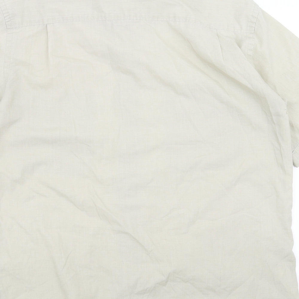 Marks & Spencer Mens Green Button-Up Size S
