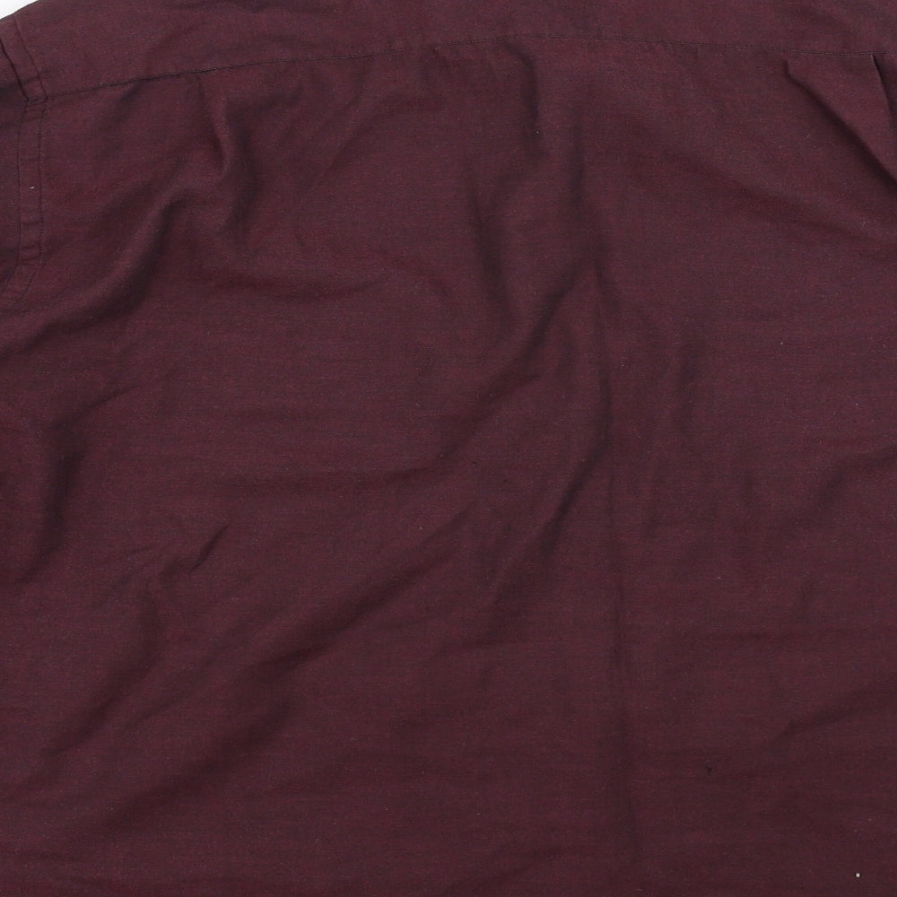 Berkertex Mens Purple Button-Up Size 16.5
