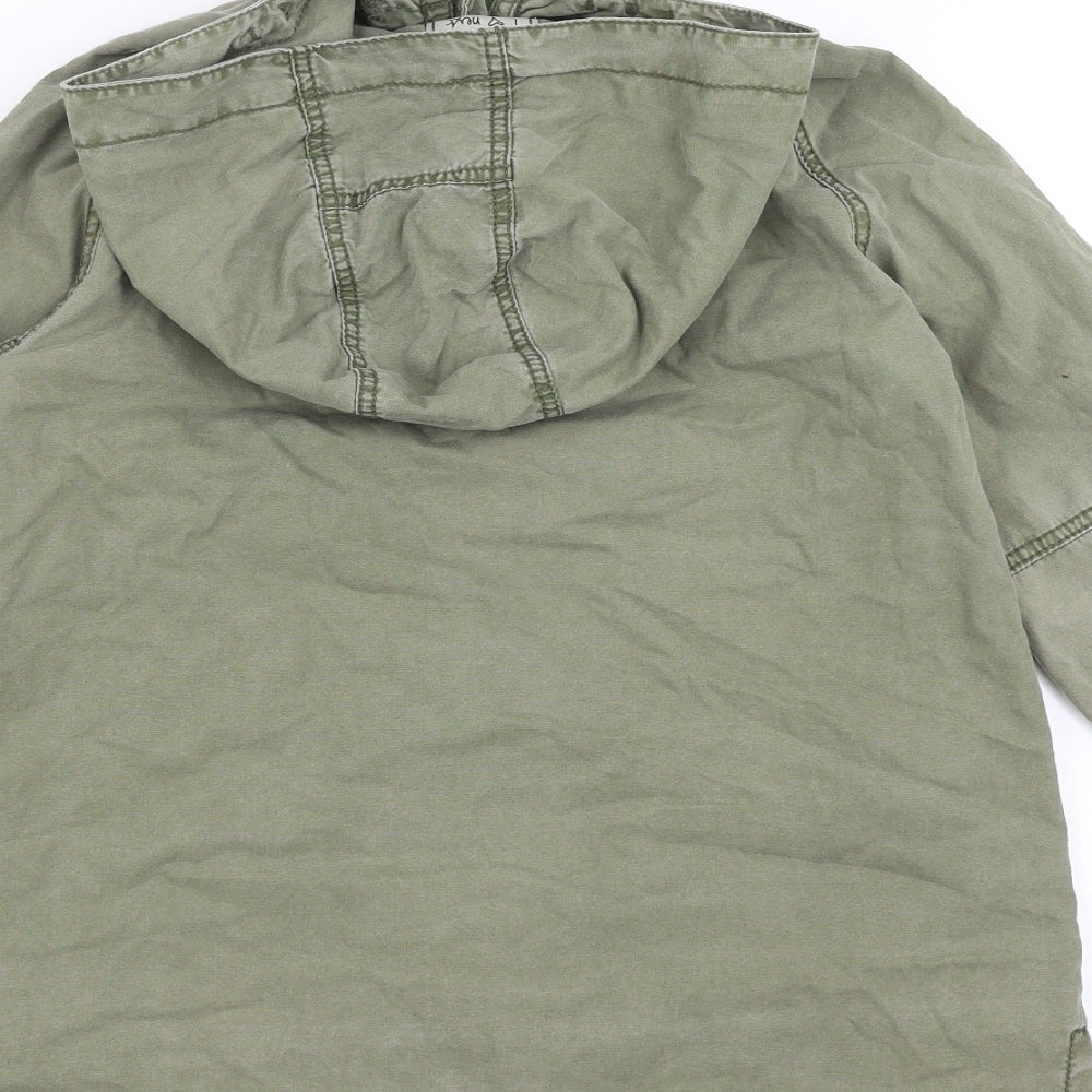 NEXT Girls Green Denim Jacket Size 9 Years