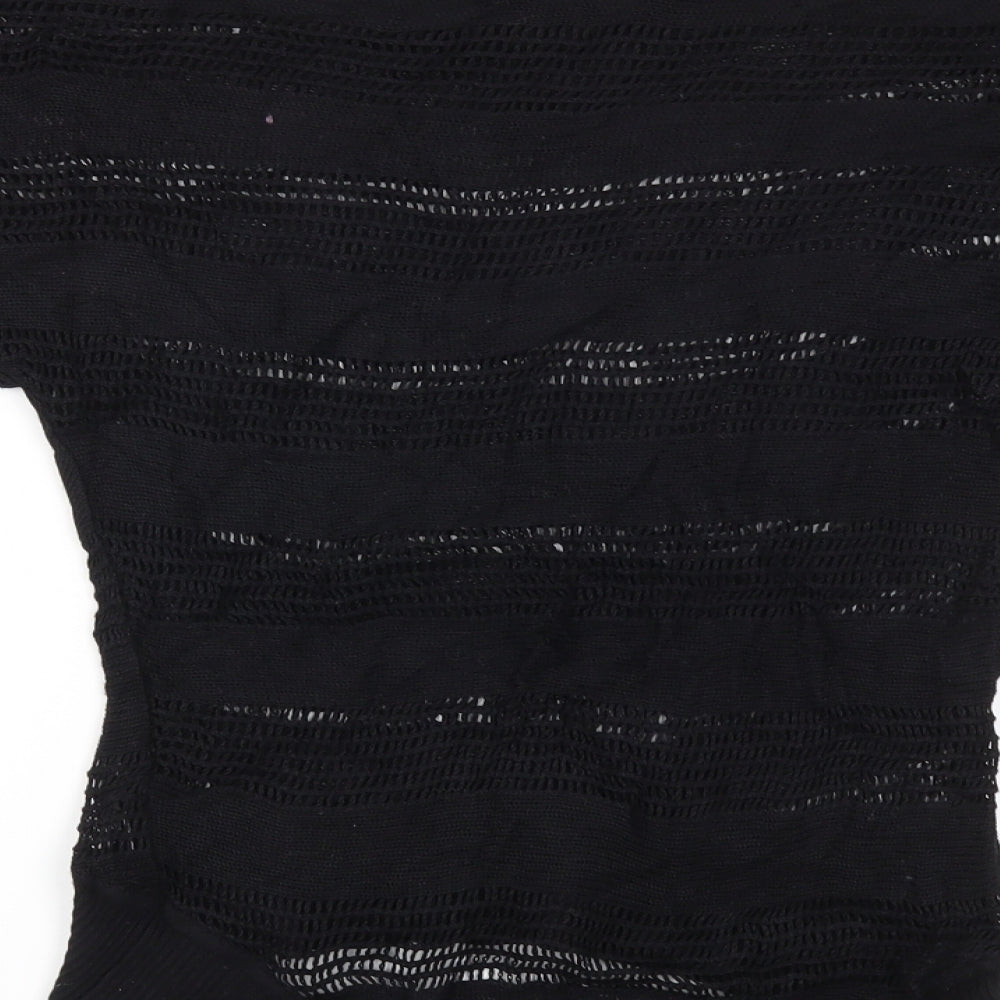 apicot Womens Black Basic T-Shirt Size XS