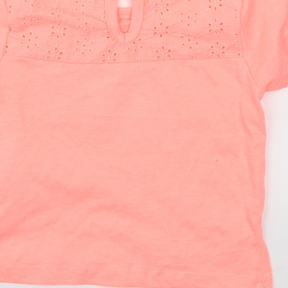 Primark Girls Pink Basic T-Shirt Size 6-9 Months
