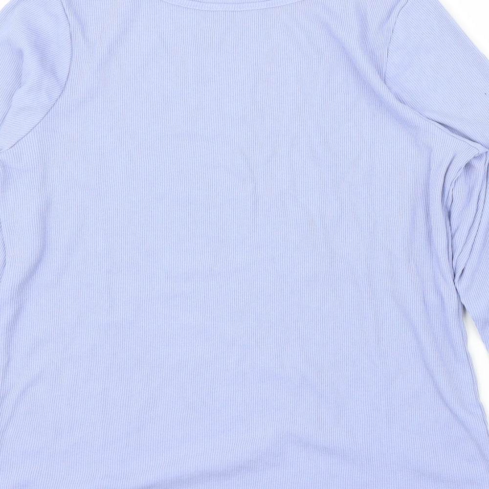 Marks & Spencer Womens Blue Basic Blouse Size 14