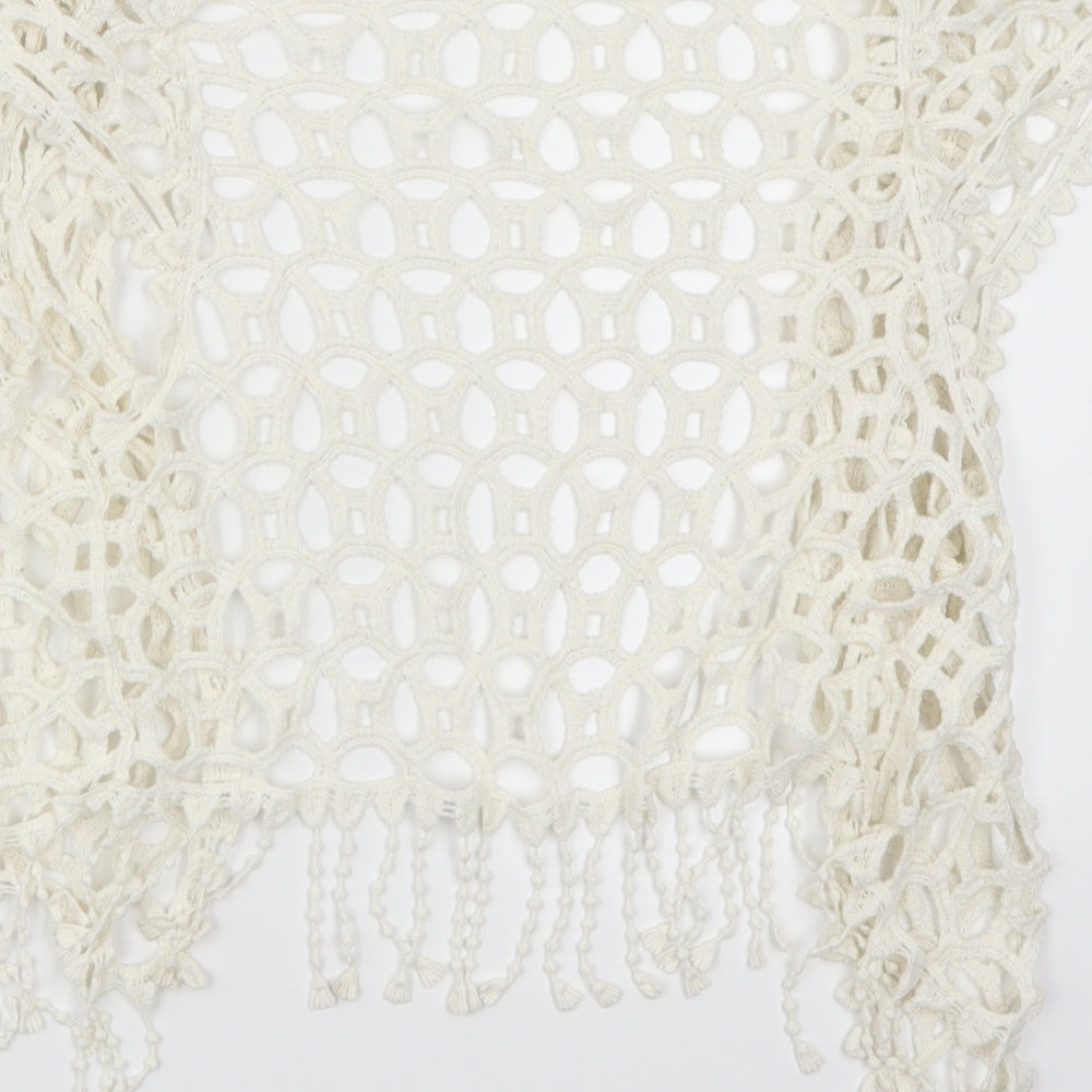 Atmosphere Womens White Cardigan Jumper Size M