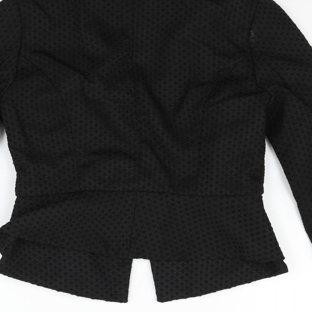 H&M Womens Black Jacket Blazer Size 8
