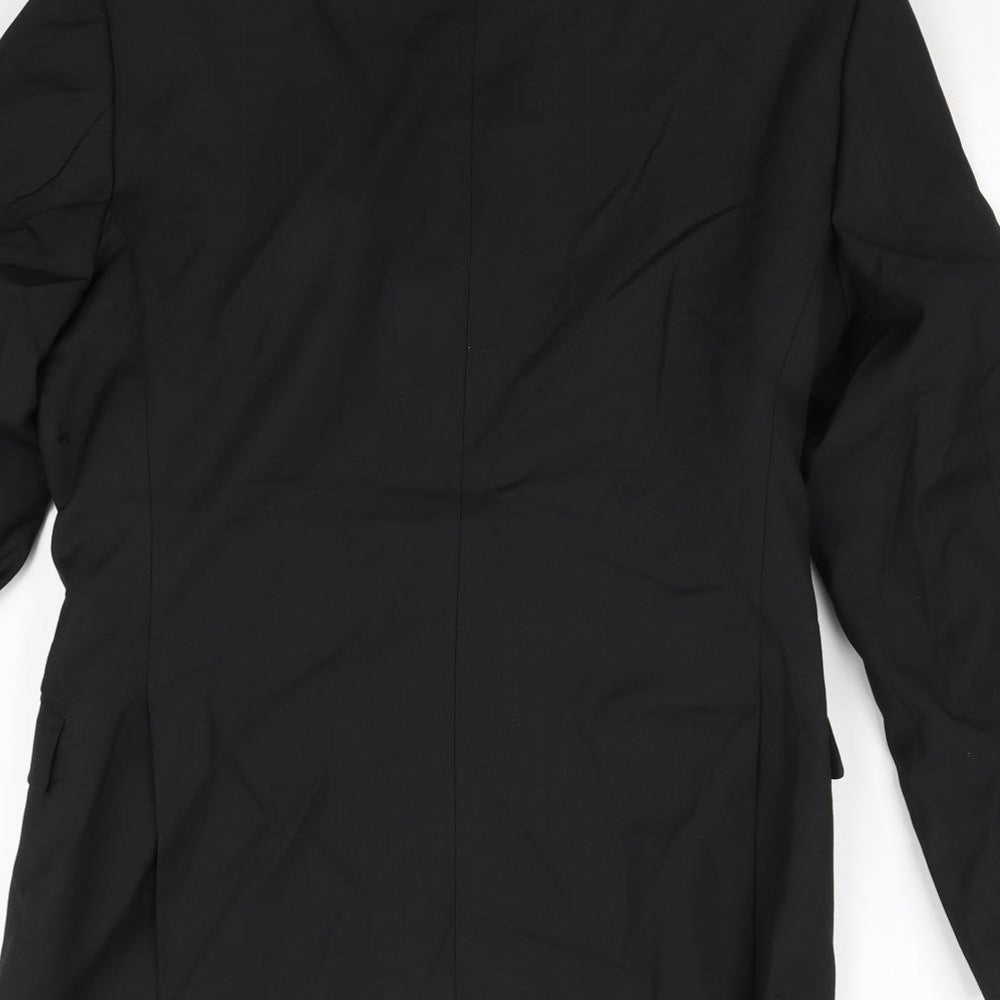 Marks & Spencer Mens Black Jacket Coat Size 36