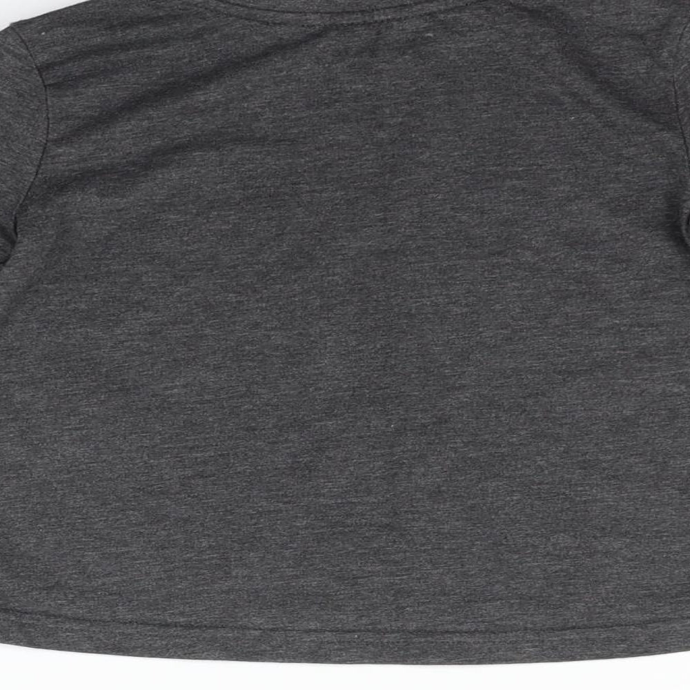 George Boys Grey Striped Basic T-Shirt Size 2-3 Years