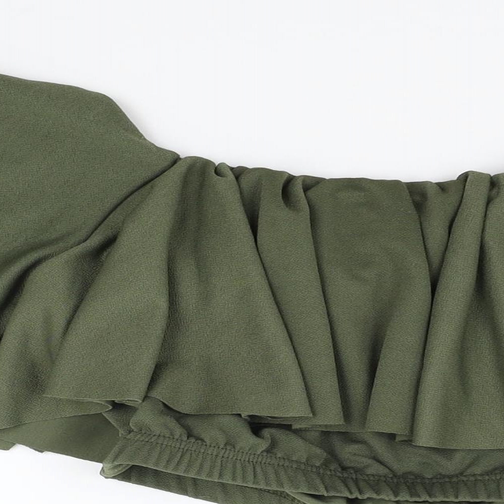 Cameo Rose Womens Green Basic Blouse Size 12