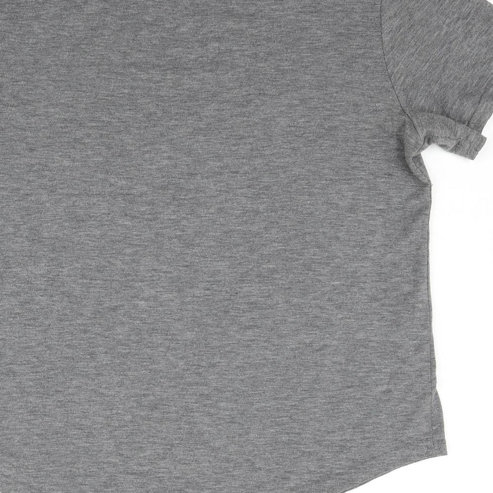 Divided Womens Grey Basic T-Shirt Size M