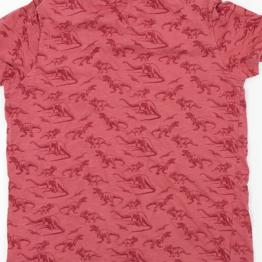 George Boys Pink Basic T-Shirt Size 12-13 Years - dinasours