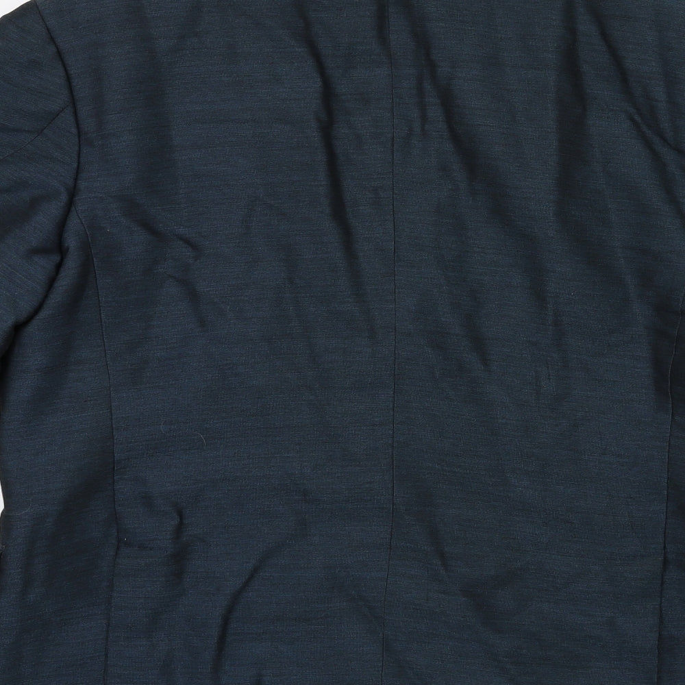Preworn Mens Blue Jacket Suit Jacket Size 38