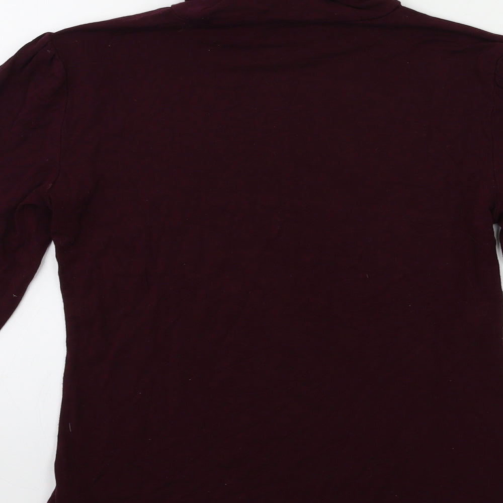 New Look Womens Purple Basic T-Shirt Size 10