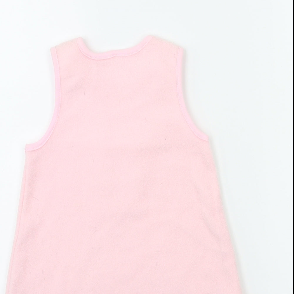 Little precious Baby Pink Fleece A-Line Size 3-6 Months