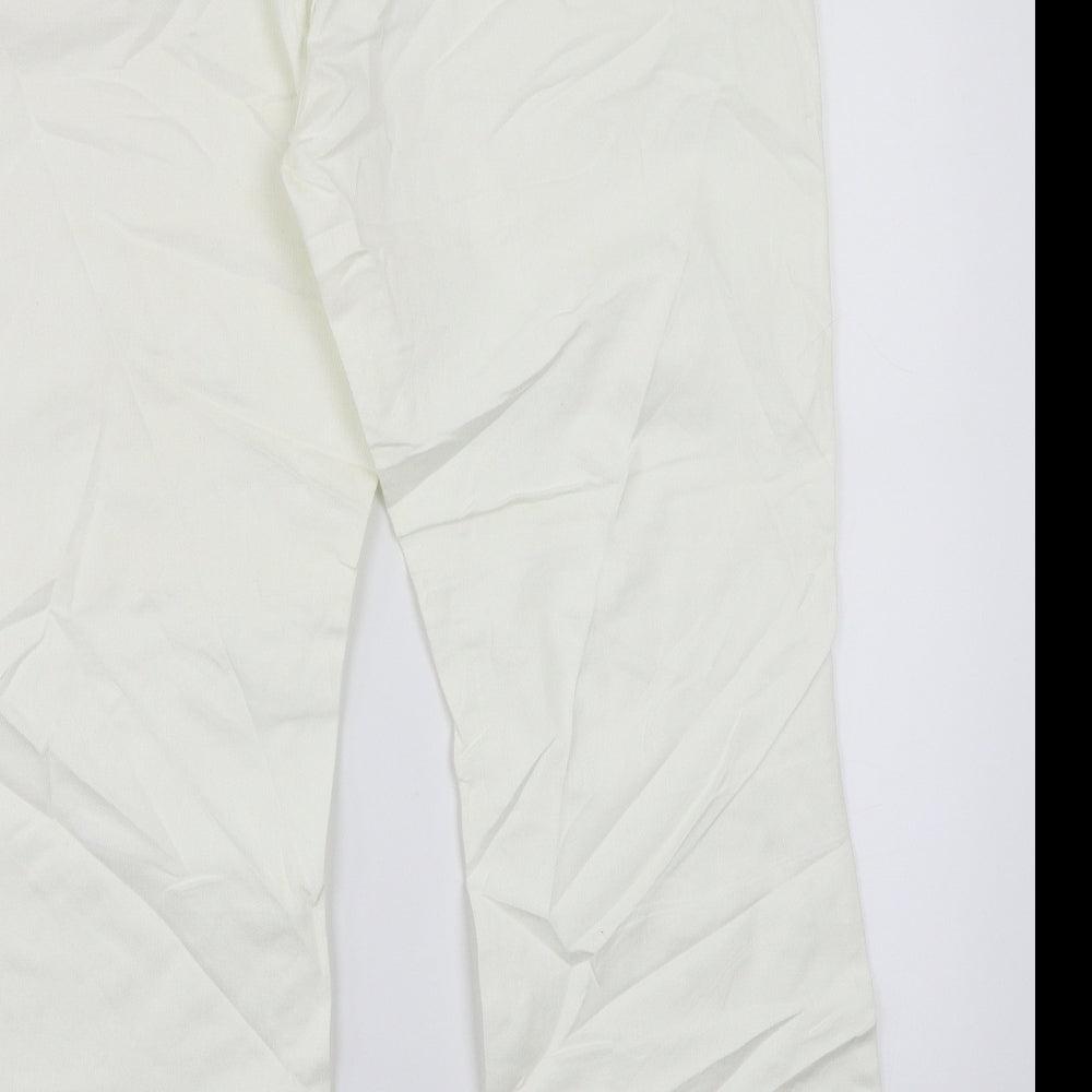 Raiders Womens White Straight Jeans Size 18 L28 in
