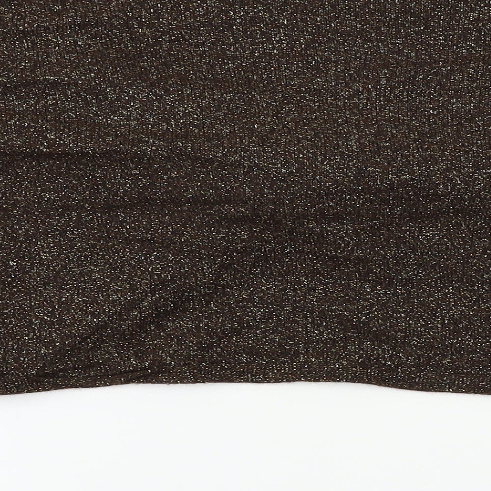 Marks and Spencer Womens Brown Cardigan Jumper Size 16