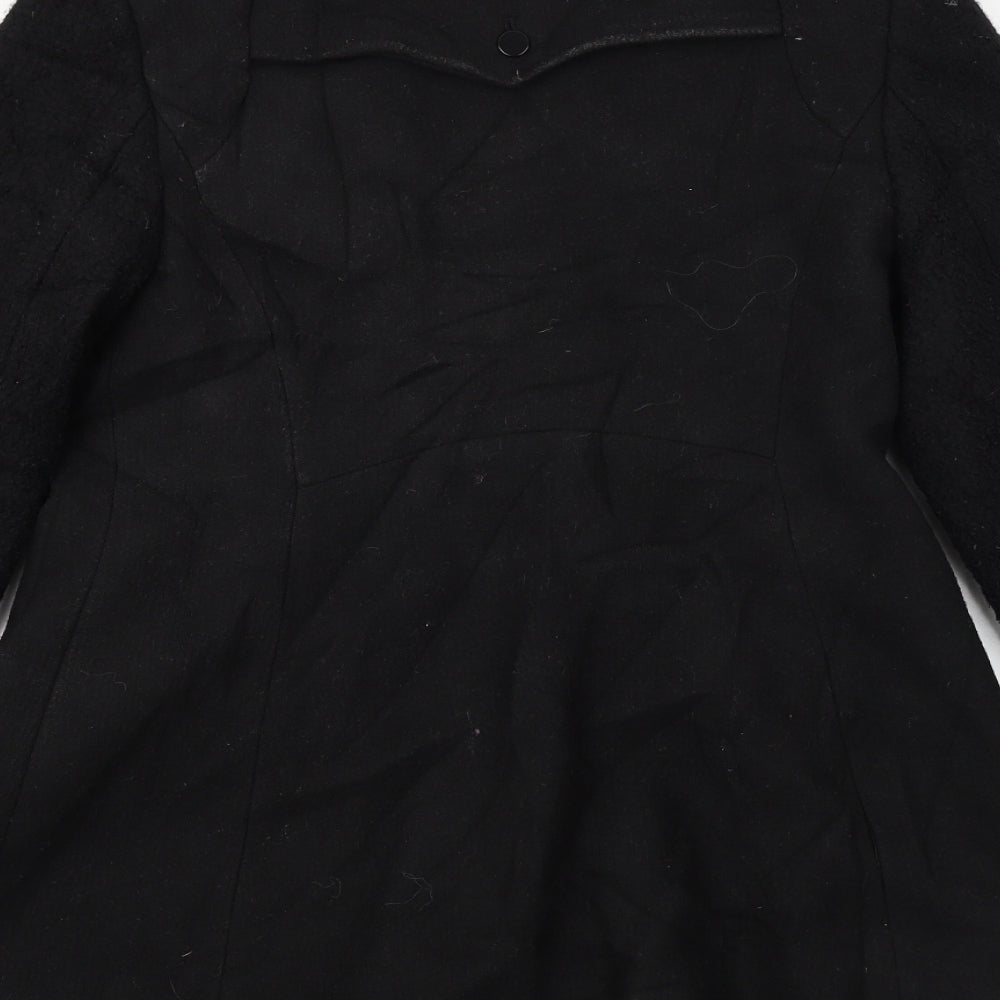New Look Womens Black Jacket Coat Size 12