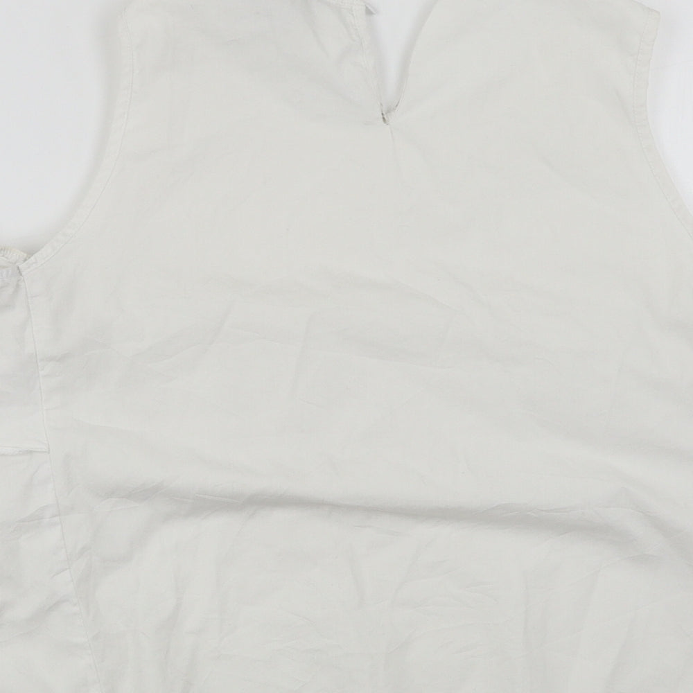 Atmosphere Womens White Basic Blouse Size 12
