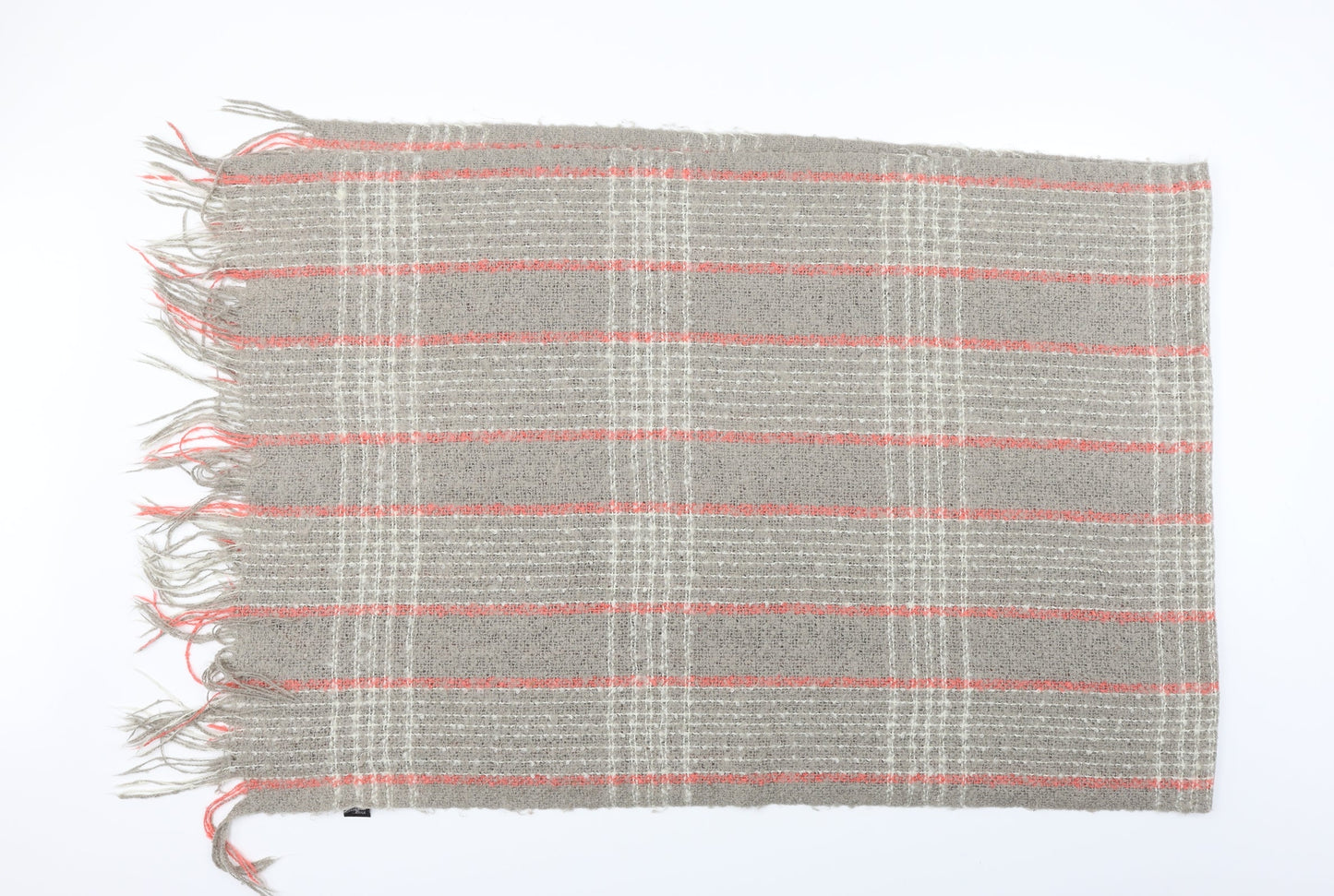 Preworn Womens Beige Check Scarf
