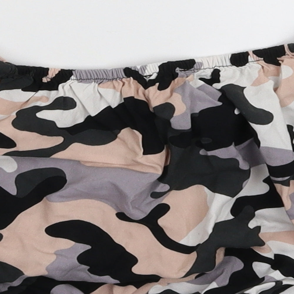 New Look Girls Multicoloured Camouflage Basic Blouse Size 10 Years