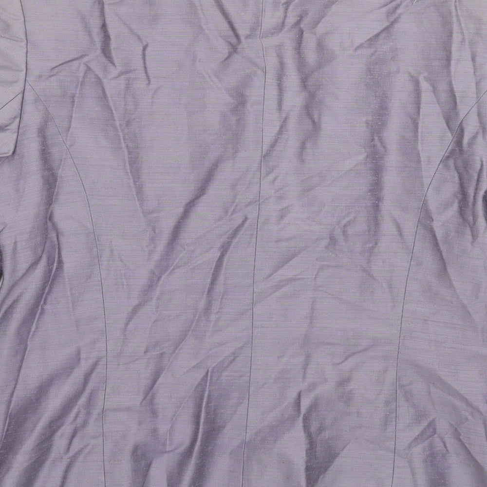 Wallis Womens Purple Jacket Suit Jacket Size 14